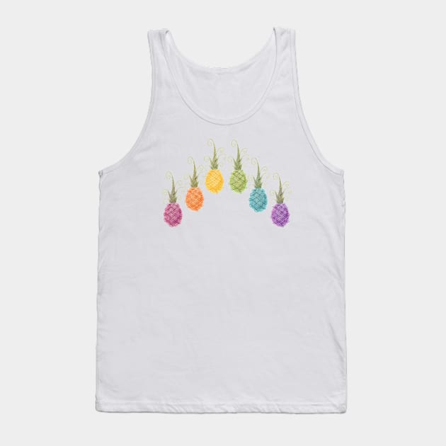 Rainbow Pineapples Tank Top by FalyourPal